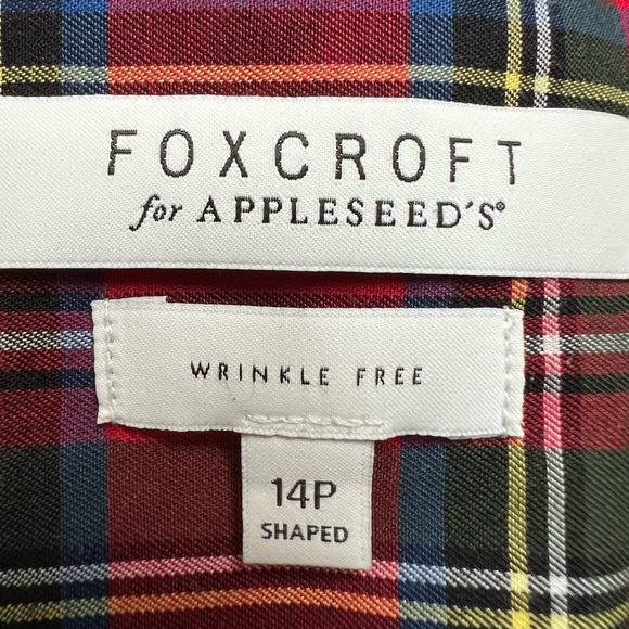 Royal Stewart Plaid Wrinkle Free Blouse  14P - Picture 7 of 10
